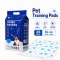 Blue meteorite Dog training pads, four corner positioning stickers( 35.4 x 24 in), 25 Count